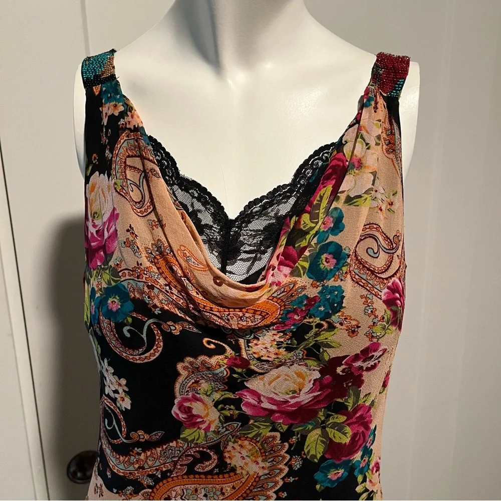 🌸 Vintage Y2K Floral Slip Dress 🌸 - Picture 4 of 4